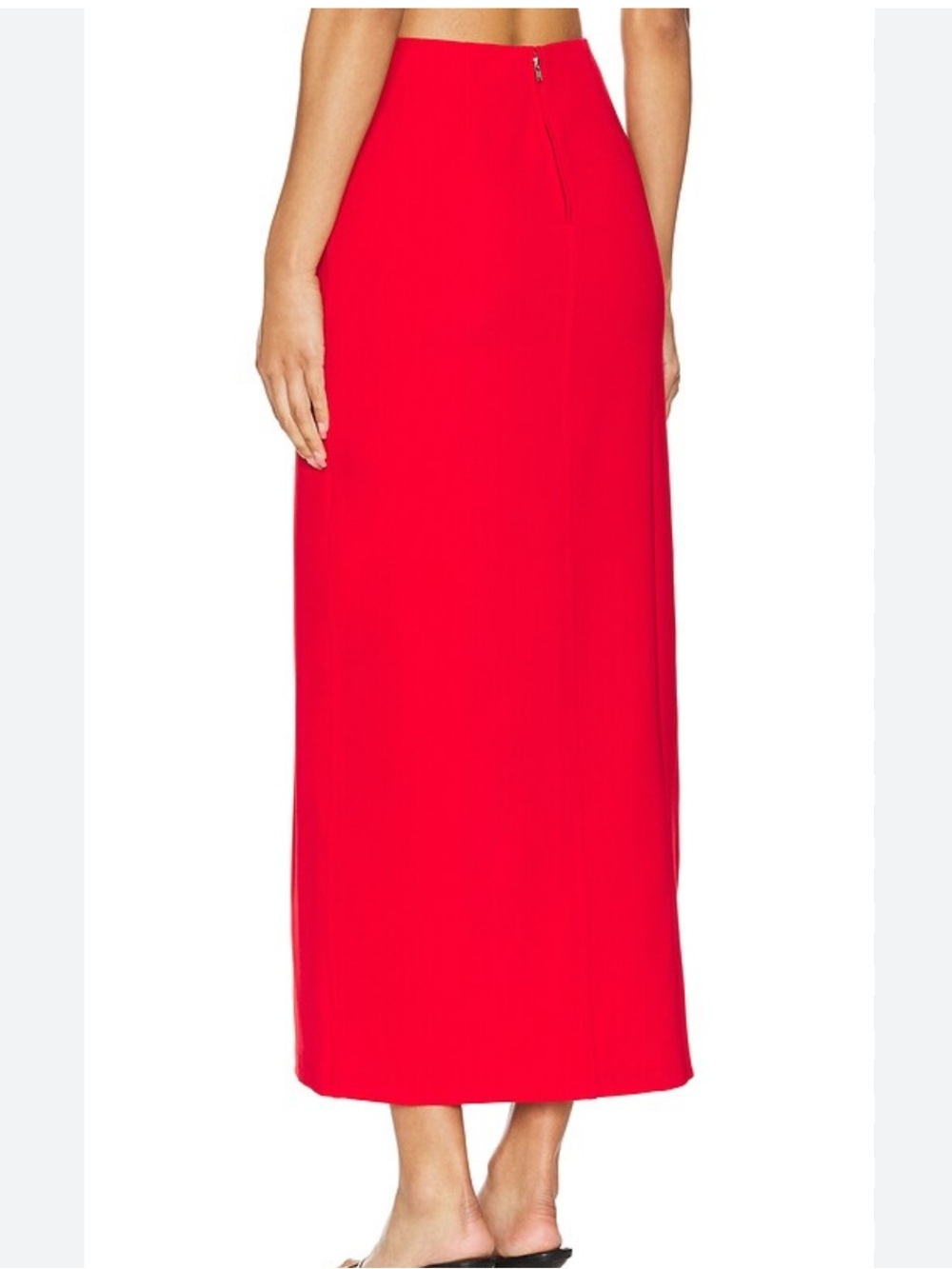 Harve Benard Red Maxi Skirt - Sleek High-Waist Style